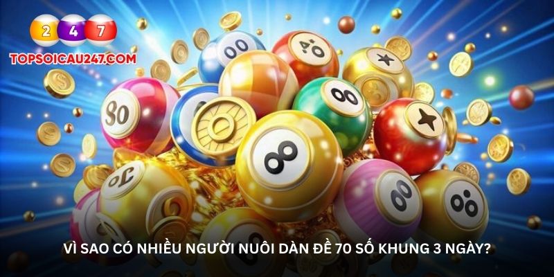 Vì sao có nhiều người nuôi dàn đề 70 số khung 3 ngày?